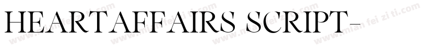 HeartAffairs Script字体转换